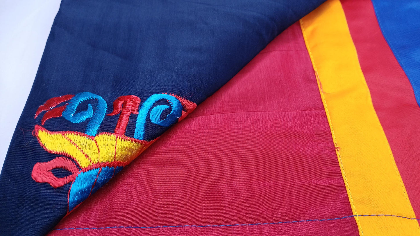 Traditional Handmade Tibetan 8 Auspicious Symbol Embroidered Tibetan Door Curtain,Buddhist 8 Lucky Signs Symbol Altar Room Door Hanging