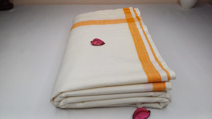 Handloom Indian Vedic Robes,Hare Krishna Robe,indian Ethnic Attair,Iskon Temple Dress,Indian Spiritual Dress,Mayapur Dhoti and Chaddar Set