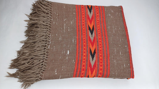 Handspun Handwoven Pure Himalayan Yak Wool Shawl,Oversized Yak Scarf,Ethnic Indian Yak Stole,Tibetan Yak Wool,Embroidered Himalayan Yak Wrap