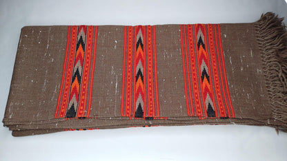Handspun Handwoven Pure Himalayan Yak Wool Shawl,Oversized Yak Scarf,Ethnic Indian Yak Stole,Tibetan Yak Wool,Embroidered Himalayan Yak Wrap
