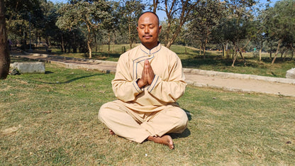 Ethnic Tibetan Meditation Suit,Buddhist Yoga Clothes,TraditionalTibetan Meditation Robe,Meditation Pant and Shirt for Men,Tibetan Clothing