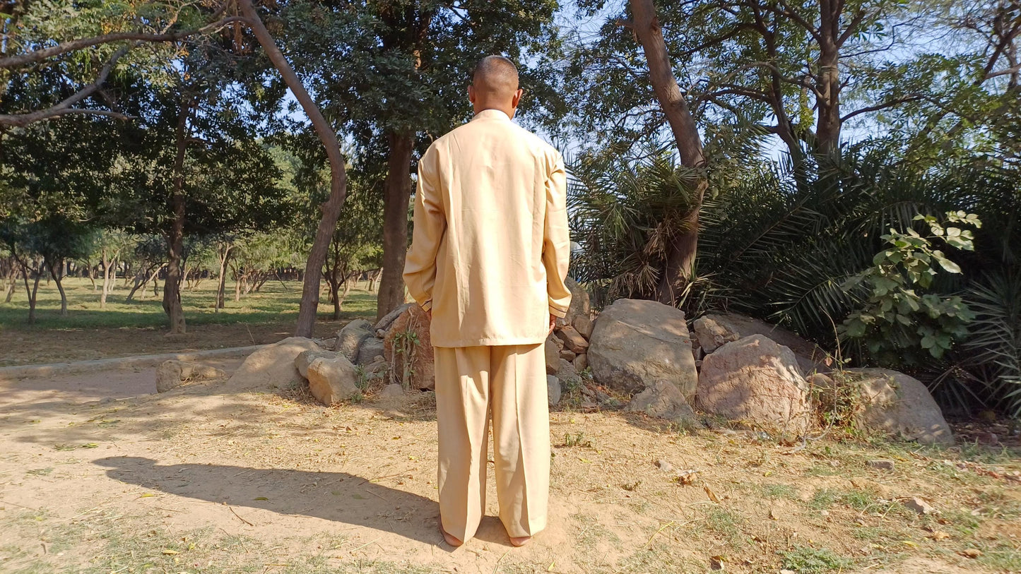 Ethnic Tibetan Meditation Suit,Buddhist Yoga Clothes,TraditionalTibetan Meditation Robe,Meditation Pant and Shirt for Men,Tibetan Clothing