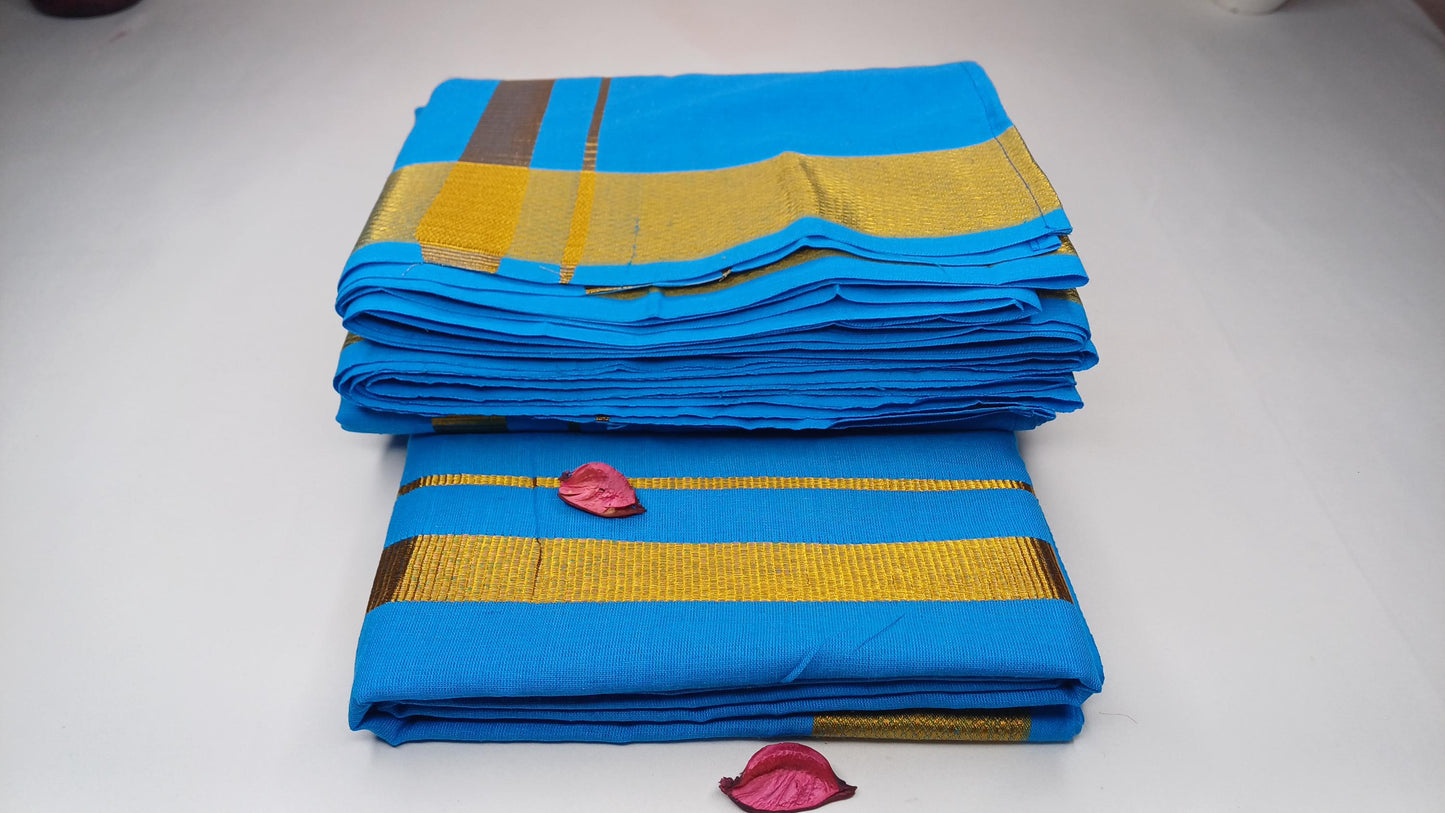 Handloom Indian Vedic Robes,Hare Krishna Robe,Indian Ethnic Attair,Iskon Temple Dress,Indian Spiritual Dress,Mayapur  Dhoti and Chaddar Set