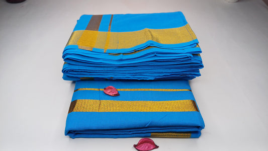 Handloom Indian Vedic Robes,Hare Krishna Robe,Indian Ethnic Attair,Iskon Temple Dress,Indian Spiritual Dress,Mayapur  Dhoti and Chaddar Set