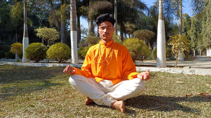 Traditional Tibetan Pure Cotton Copper Color Long Sleeves Buddhist Yogi Meditation Shirt,Ethnic Tibetan Prayer Shirt,Unisex Tibetan Clothing