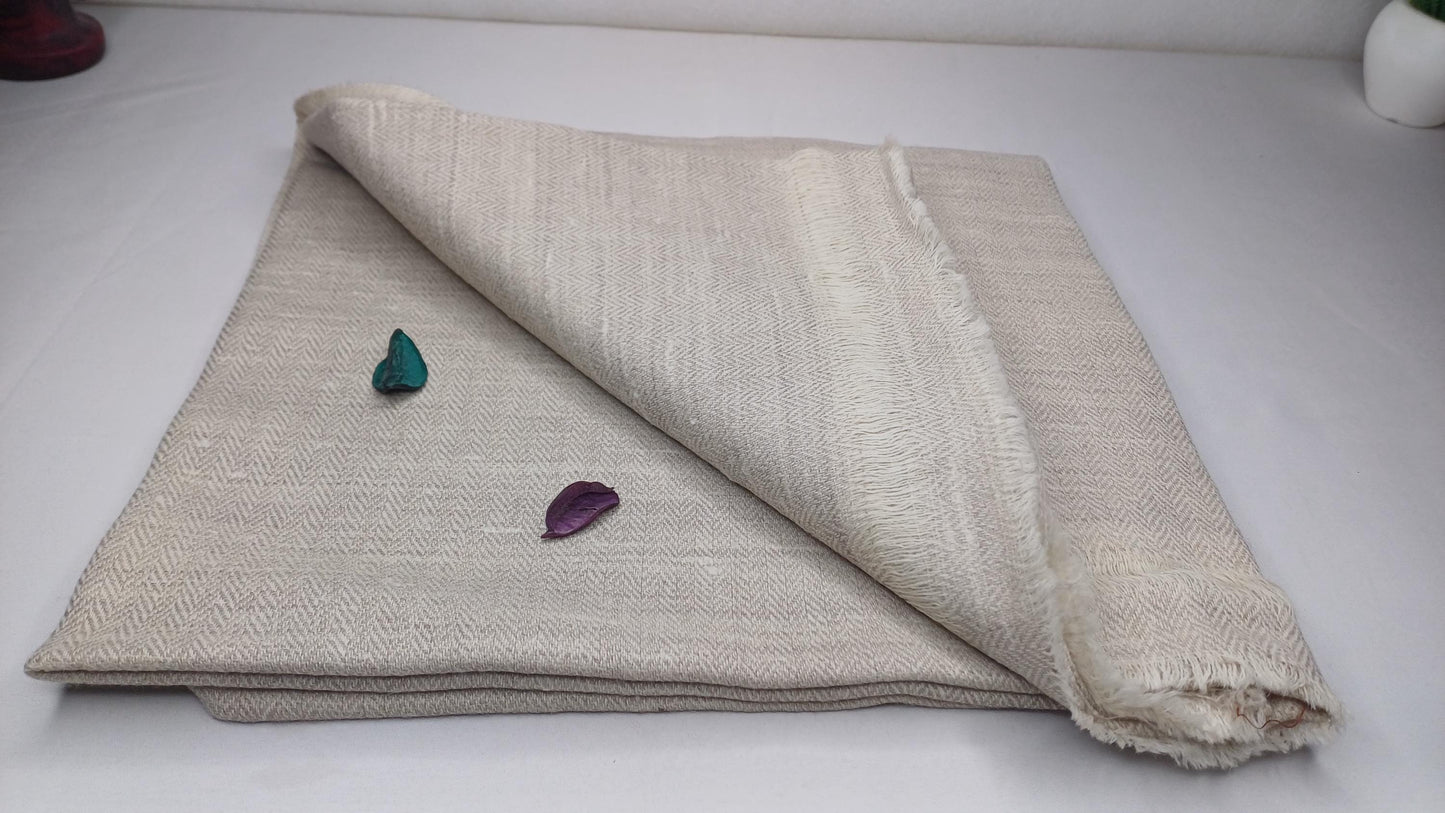 Handwoven Ethical Pure Himalayan Yak Wool Meditation Shawl,Indian Wool Prayer Scarf,Yak Wool Blanket,Ethnic Indian Wrap,Yak Meditation Wrap