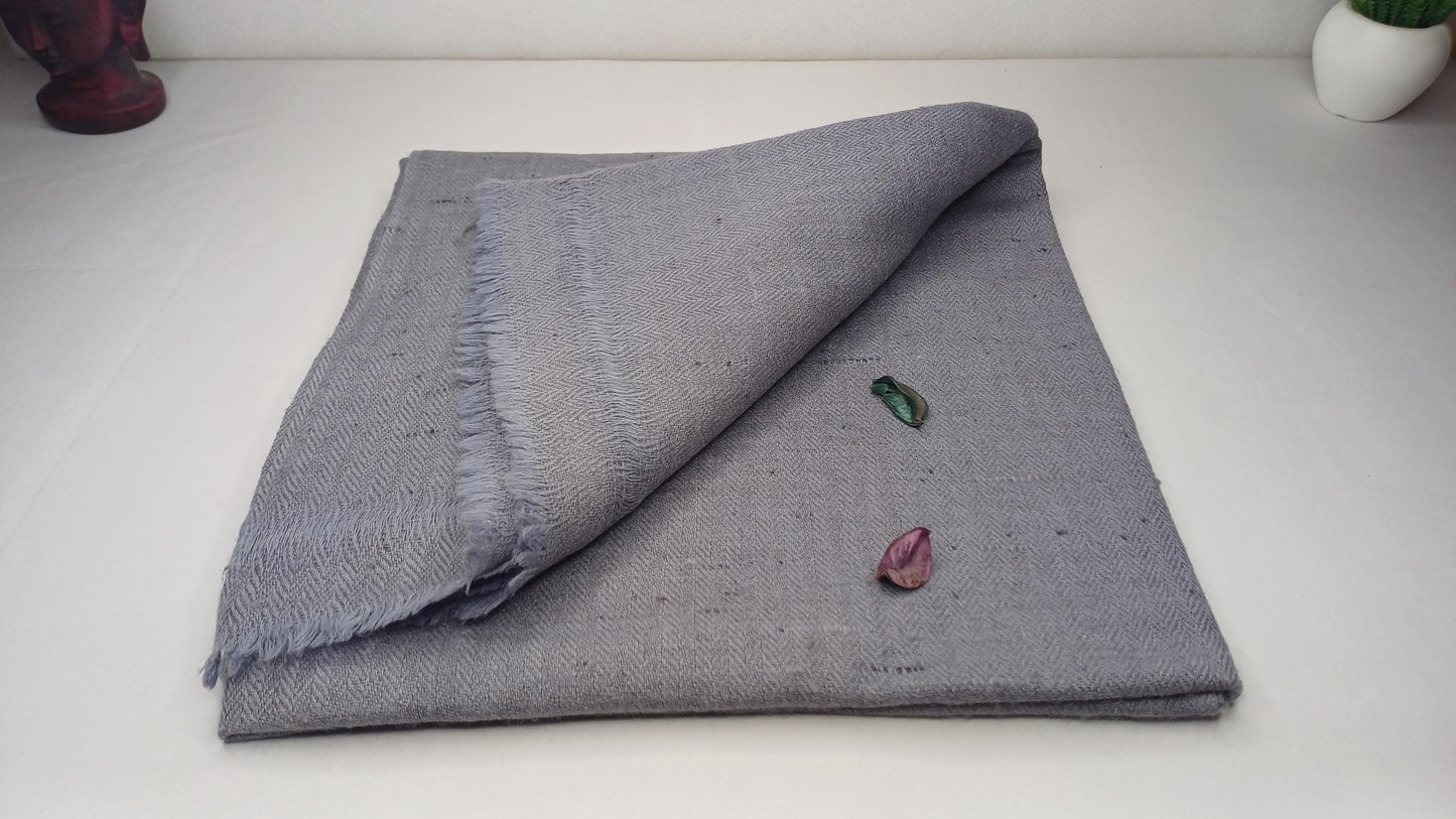 Handwoven Ethical Pure Himalayan Yak Wool Meditation Shawl,Indian Wool Prayer Scarf,Yak Wool Blanket,Ethnic Indian Wrap,Yak Meditation Wrap