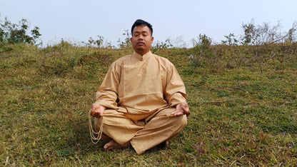 Tibetan Traditional Meditation Suit,Buddhist Prayer Cloth,Buddhist Meditation Robe,Mens Meditation Pant and Shirt,Tibetan Clothing for Men