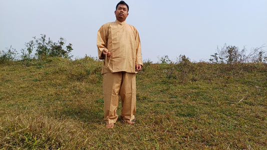 Tibetan Traditional Meditation Suit,Buddhist Prayer Cloth,Buddhist Meditation Robe,Mens Meditation Pant and Shirt,Tibetan Clothing for Men