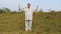 Custom- Made YOGI Men's Organic Indian Khadi Cotton YogaCloth Set,Natural Fabric Breathable Straight Kurta And Pyjama Meditation/Prayer Robe