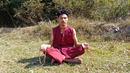 Tibetan Traditional Meditation Suit,Buddhist Prayer Cloth,Buddhist Meditation Robe,Mens Meditation Pant and Shirt,Tibetan Clothing for Men