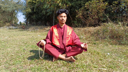 Tibetan Buddhist Monk Robe Set, Monk Robe,Monastry style,Buddhist Meditation Dress,Buddhis Monk Costumes,Temple Clothes,Spiritual Clothing