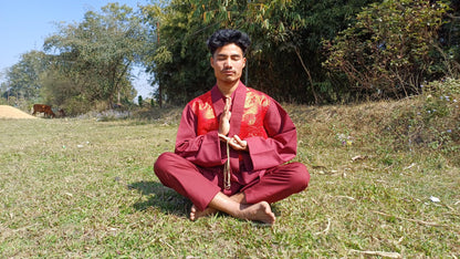 Tibetan Buddhist Monk Robe Set, Monk Robe,Monastry style,Buddhist Meditation Dress,Buddhis Monk Costumes,Temple Clothes,Spiritual Clothing
