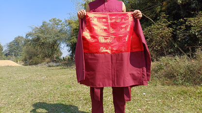 Tibetan Buddhist Monk Dhonka,Buddhist Monk Jacket ,Monastry style,Meditation Cloth,Monk Nun Jacket,Temple clothing,Spiritual fabric