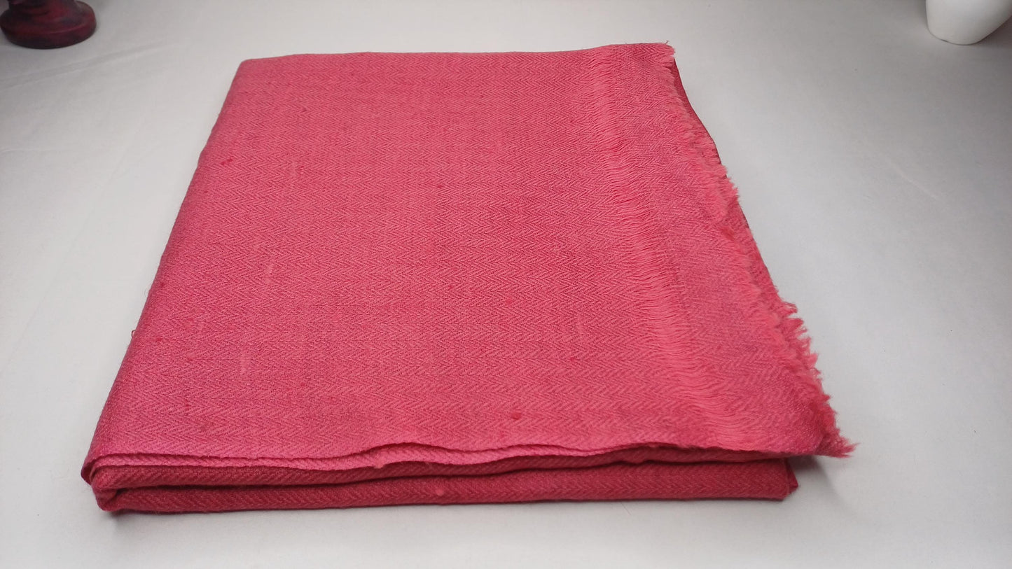 Pink Handwoven Ethical Yak Wool Meditation Shawl,Himalayan Yak Wool Prayer Wrap,Ethnic Indian Yak Wrap,Yak Wool Prayer Scarf,Yak Prayer Zen