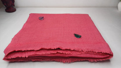 Pink Handwoven Ethical Yak Wool Meditation Shawl,Himalayan Yak Wool Prayer Wrap,Ethnic Indian Yak Wrap,Yak Wool Prayer Scarf,Yak Prayer Zen