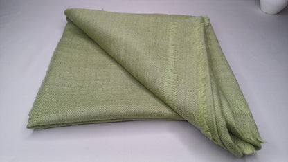 Handwoven Ethical Lime  Pure Himalayan Yak Wool Meditation Shawl,Yak Wool Prayer Scarf,Yak Wool Blanket,Ethnic Indian Yak Meditation Wrap