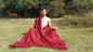 YAMA Large Handwoven Burgundy Pure Himalayan Angora Wool Buddhist Prayer Shawl,Wool Meditation Shawl,Tibetan Buddhist Monk Prayer Zen/Wrap