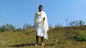DEVA Large Handwoven White Pure Himalayan Sheep Wool Meditation Shawl,Indian Prayer Blanket,Himalayan Prayer Wrap,HimalayanWool Trantrik Zen