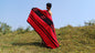 Large Thick Handwoven Black And Red Naga Tribe Traditional Blanket,Ethnic Sofa Throw,Native Indian Cloth,Naga Tribes Shawl,Tribal Wall Decor