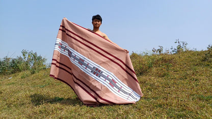 Handwoven Naga Tribes Traditional Blanket,Native Indians Shawl,Ethnic Embroidery Tribal Throw Blanket/Wrap,Tribal Home Decor,Earthy Clothing