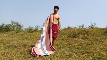Handwoven Naga Tribes Traditional Blanket,Native Indians Shawl,Ethnic Embroidery Tribal Throw Blanket/Wrap,Tribal Home Decor,Earthy Clothing