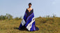 Large Thick Handwoven Black/Blue/White NagaTribe Traditional Blanket,Ethnic Sofa Throw,Native Indian Cloth,Naga Tribe Shawl,Tribal WallDecor