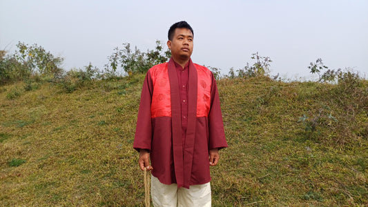 Tibetan Buddhist Monk Dhonka,Buddhist Monk Jacket ,Monastry style,Meditation Cloth,Monk Nun Jacket,Temple clothing,Spiritual fabric