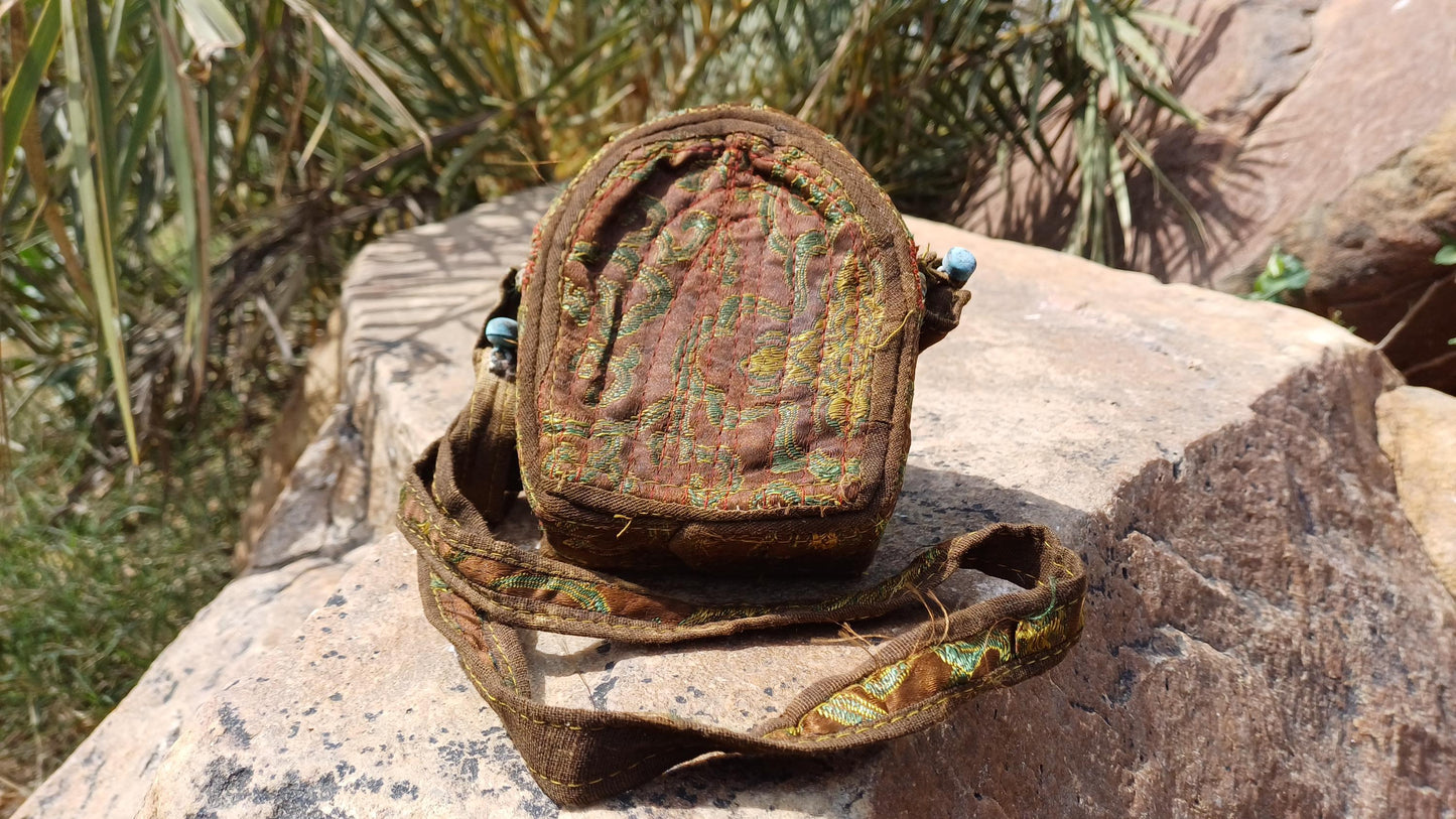 Antique PADMASAMBHAVA Tibetan Ghau Shrine,Pocket Tibetan Buddhist Altar,VintagePortable Travel Tibetan Repousse,CopperSilver Ghau Prayer Box
