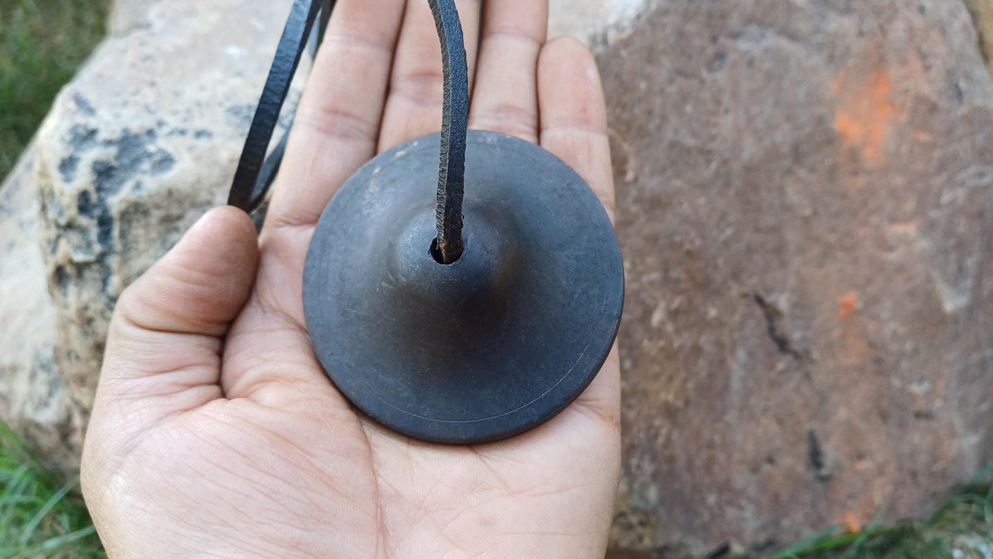 Vintage Rare Authentic Small  Dragon Carved Tibetan Tingsha Bells,Handmade Tibetan Buddhist Ritual Cymbal,Yoga Meditation Sound Healing Tool