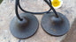 Vintage Rare Authentic Small  Dragon Carved Tibetan Tingsha Bells,Handmade Tibetan Buddhist Ritual Cymbal,Yoga Meditation Sound Healing Tool