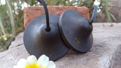Vintage Rare Authentic Small  Dragon Carved Tibetan Tingsha Bells,Handmade Tibetan Buddhist Ritual Cymbal,Yoga Meditation Sound Healing Tool