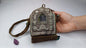 Antique AMITABHA BUDH Tibetan Ghau Shrine,Pocket Tibetan Buddhist Altar,VintagePortable Travel Tibetan Repousse,CopperSilver Ghau Prayer Box