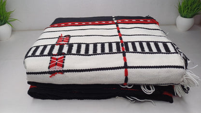 Handwoven Naga Tribes Traditional Blanket,Native Indians Body Wrap,Ethnic Sofa Throw,Tribal Wall Art,Tribal Home Decor,Earthy Clothing