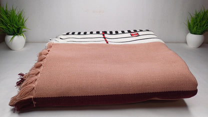 Handwoven Naga Tribes Traditional Blanket,Native Indians Shawl,Ethnic Embroidery Tribal Throw Blanket/Wrap,Tribal Home Decor,Earthy Clothing