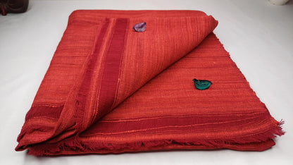 PEACE Silk X-Large Traditional Handwoven Tibetan Buddhist Raw Eri Silk Meditation Shawl,Buddhist Tantrik Silk Meditation Wrap,Ahimsa SilkZen