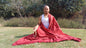 PEACE Silk X-Large Traditional Handwoven Tibetan Buddhist Raw Eri Silk Meditation Shawl,Buddhist Tantrik Silk Meditation Wrap,Ahimsa SilkZen