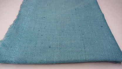 Handwoven Sky Blue Ethical Yak Wool Meditation Shawl,Himalayan Yak Wool Prayer Wrap,Ethnic Indian Yak Stole,Yak Wool Scarf, Yak Prayer Zen