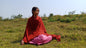 DEVI Handwoven Red Pure Himalaya Sheep Wool Buddhist Monk Meditation Shawl,Indian Prayer Scarf,Himalayan Wool YogaWrap,Buddhist Shawl/Zen