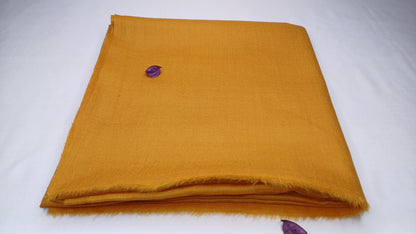 Handwoven Large Lightweight Saffron Color Authentic Himalayan Cashmere Wool Meditation Shawl,Ethical Cashmere Prayer Yoga Wrap,Wedding Shawl