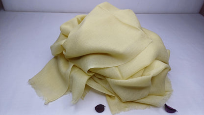 Handwoven Lightweight Lime Pure Pashmina Wool Meditation Shawl,Pashmina Wool Prayer Wrap,Himalayan Cashmere Stole/Scarf,Pashmina Wool Wrap