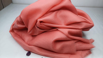 Handwoven Large Lightweight Pink Color Authentic Himalayan Cashmere Wool Meditation Shawl,Ethical Cashmere Prayer Yoga Wrap,Wedding Shawl