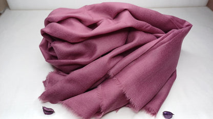 Handwoven Large Lightweight Plum Color Authentic Himalayan Cashmere Wool Meditation Shawl,Ethical Cashmere Prayer Yoga Wrap,Wedding Shawl