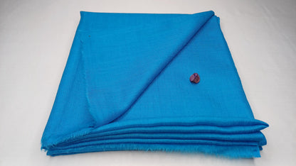Handwoven Large Lightweight Blue Color Authentic Himalayan Cashmere Wool Meditation Shawl,Ethical Cashmere Prayer Yoga Wrap,Wedding Shawl