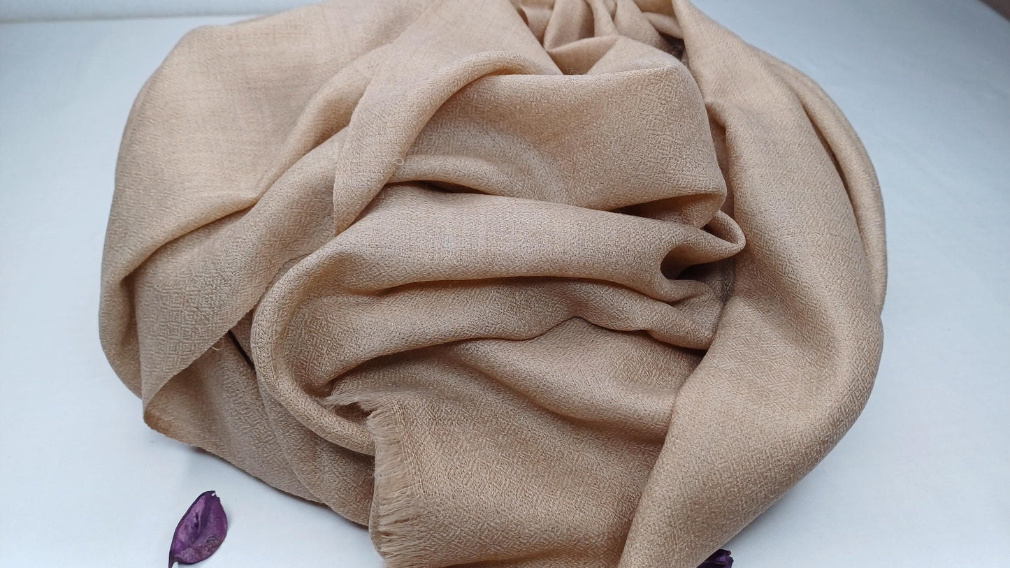 Handwoven Lightweight Lime Pure Pashmina Wool Meditation Shawl,Pashmina Wool Prayer Wrap,Himalayan Cashmere Stole/Scarf,Pashmina Wool Wrap