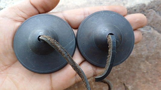 Vintage Rare Authentic Small  Dragon Carved Tibetan Tingsha Bells,Handmade Tibetan Buddhist Ritual Cymbal,Yoga Meditation Sound Healing Tool