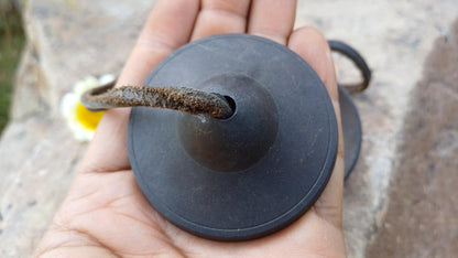 Vintage Rare Authentic Small  Dragon Carved Tibetan Tingsha Bells,Handmade Tibetan Buddhist Ritual Cymbal,Yoga Meditation Sound Healing Tool