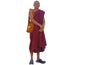 Theraveda Organic Cotton Authentic Buddhist Monk Monastic Robe and Color-Matching Bag Set,Kasaya Monastic Essential Kit,Monks Carrying Combo