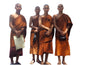 Four Piece Tailored Organic Cotton Authentic Theraveda Buddhist Monk Monastic Robe Set,Kasaya Monastic Prayer/Meditation/Spiritual Cloth Set