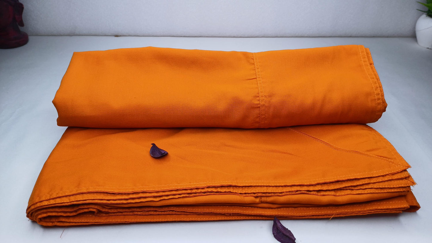 One Piece HandTailored Organic Cotton Authentic Buddhist Monk Monastic Robe,Kasaya Buddhist Monk Prayer/Meditation/Spiritual Cloth,Monk Gift